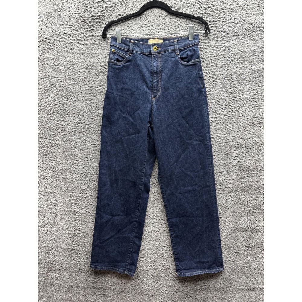Sessun Bay Cruise High Rise Straight Denim Jeans Dark Wash Indigo Womens Size 38